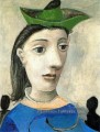 Femme au chapeau vert 3 1939 cubiste Pablo Picasso